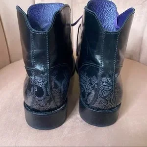 Robert Graham 6 in leeds chukka boots Robert Graham Mens Leeds Chukka Boots Size 10 Purple Lace  main image 3
